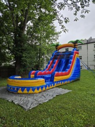 18’ Tropical Inferno Dual Lane water slide